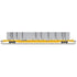 Atlas HO 20008201 - HO F89J Flat Car "PTTX Yellow" #602490 (w/Conspicuity w/ deck risers & silver pipe load)