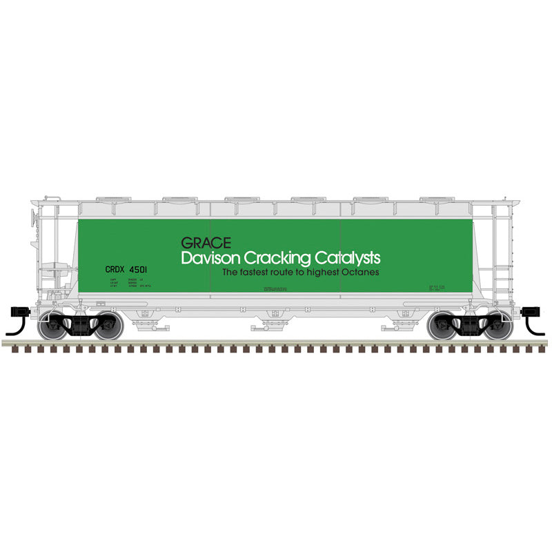 Atlas HO 20008208 - 3 Bay Cylindrical Hopper "Davison Catalysts" #4501 (CRDX)