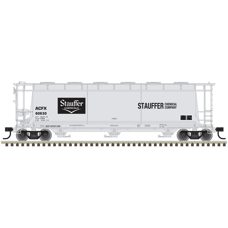 Atlas HO 20008227 - 3 Bay Cylindrical Hopper "Stauffer Chemicals" #60732 (ACFX)