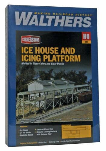 Walthers HO 933-3049 - Cornerstone - Icehouse and Platform (Kit)