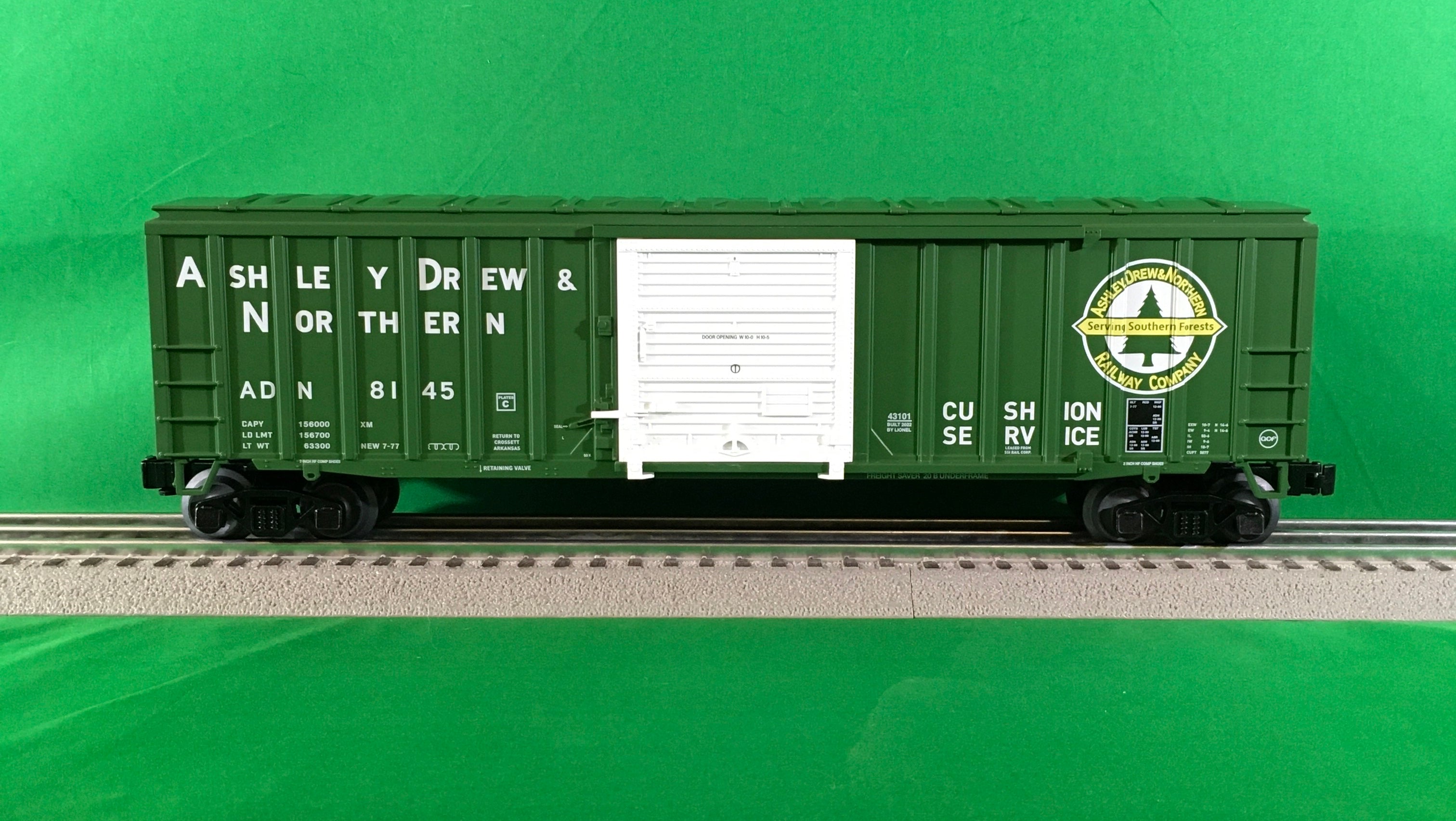 Lionel 2243102 - Modern Boxcar "Ashley Drew & Northern" #8145