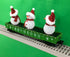 MTH 30-72229 - Gondola Car "Christmas" #1225 w/ LED Lights & Lighted Snowman (Green)