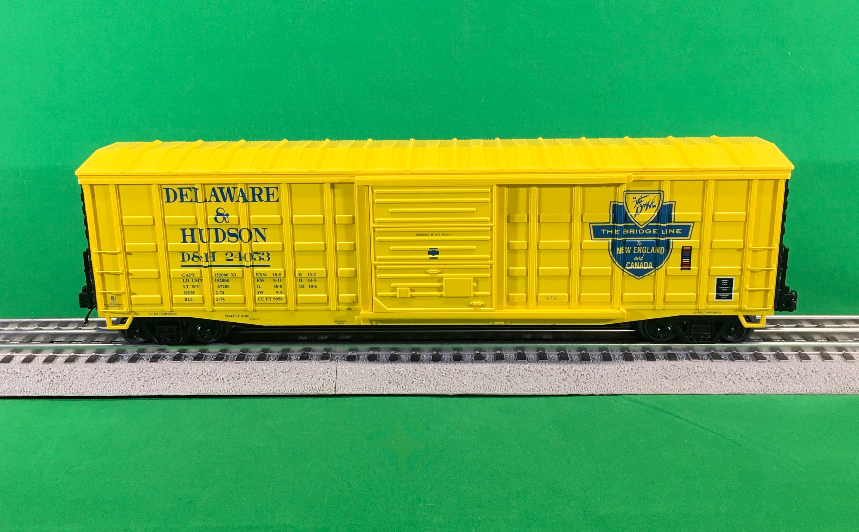 MTH 20-93987 - 50’ Waffle Box Car "Delaware & Hudson"