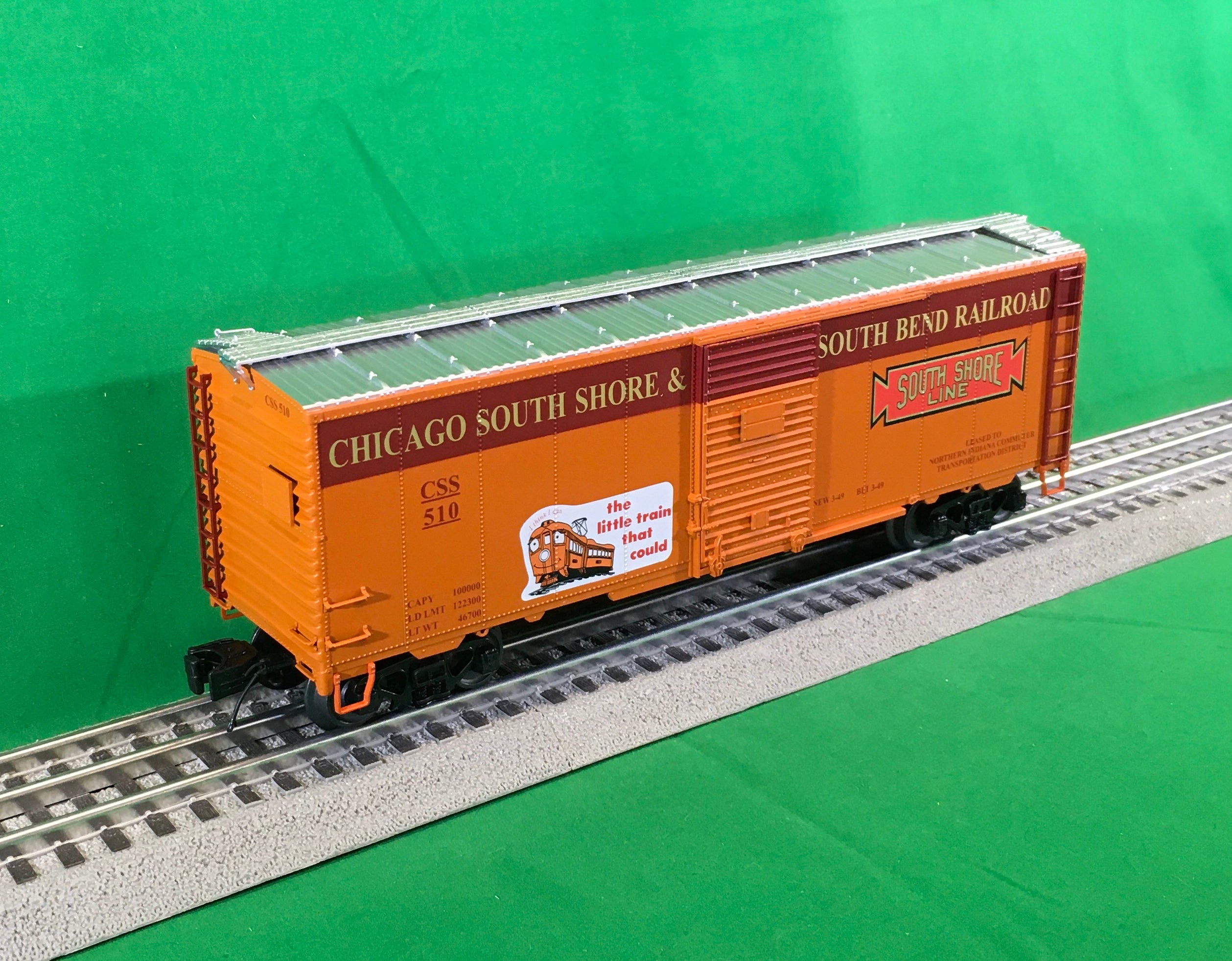 MTH 20-99414 - 40' AAR Box Car "Chicago South Shore & South Bend Railroad" #510 - Custom Run for MrMuffin'sTrains