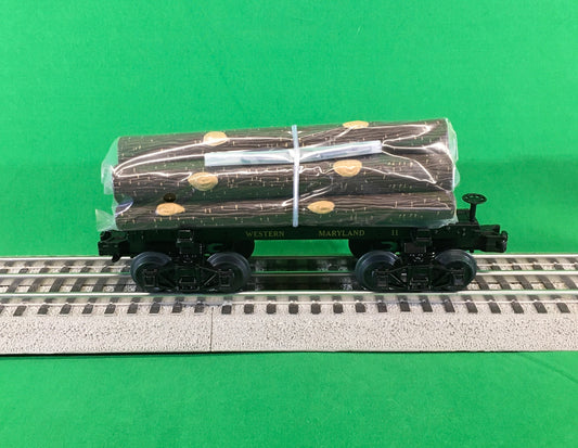 MTH 20-92325 - Premier - Skeleton Flat Car "Western Maryland" w/ Log Load Set #1 (6-Car)