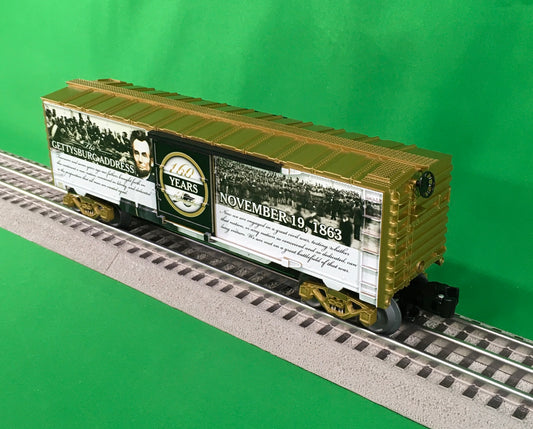 Lionel 2338260 - U.S. American History "Gettysburg Address" Boxcar (160th Anniversary)