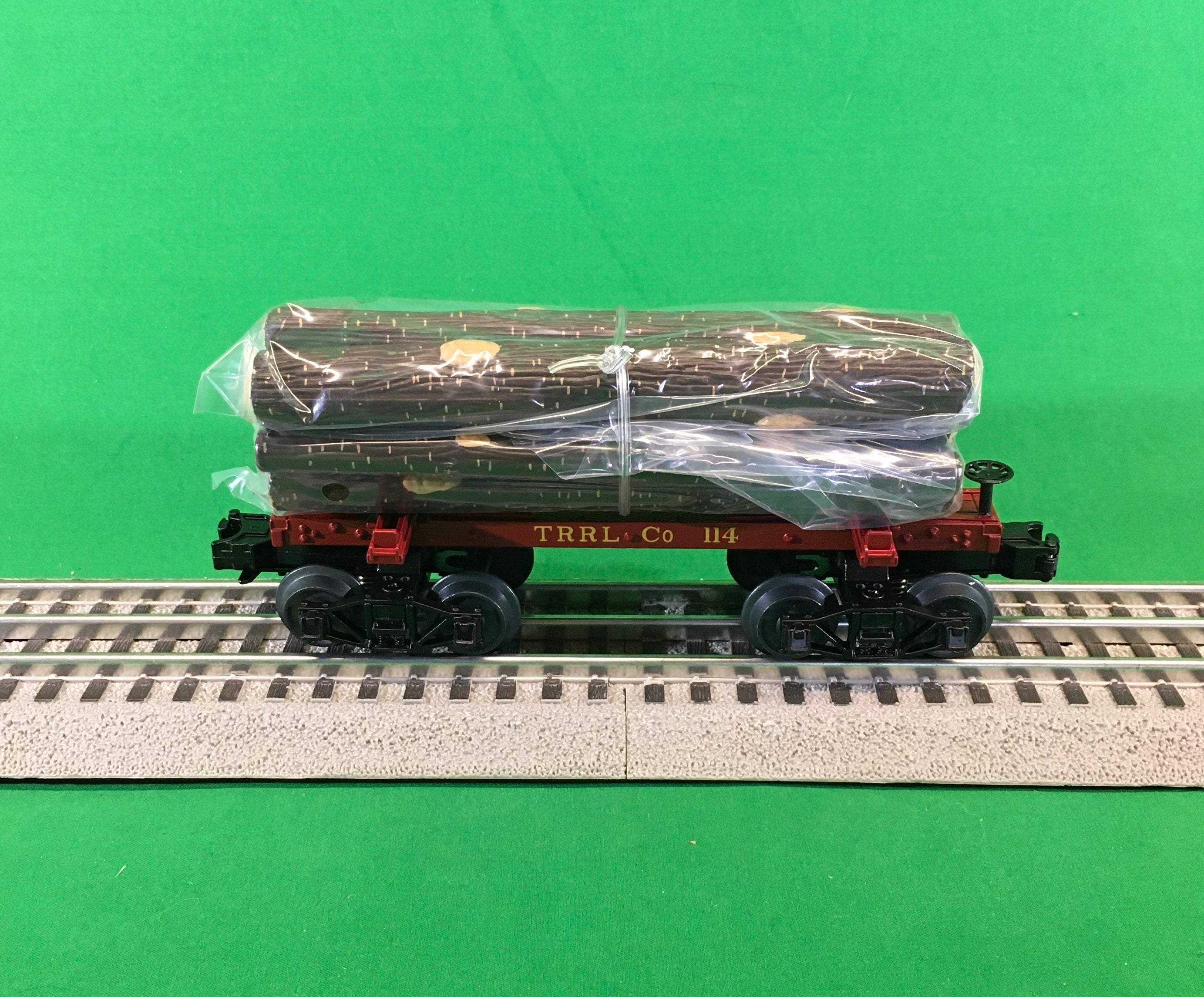 MTH 20-92337 - Skeleton Flat Car "Red River Logging Co." w/ Log Load Set #1 (6-Car)