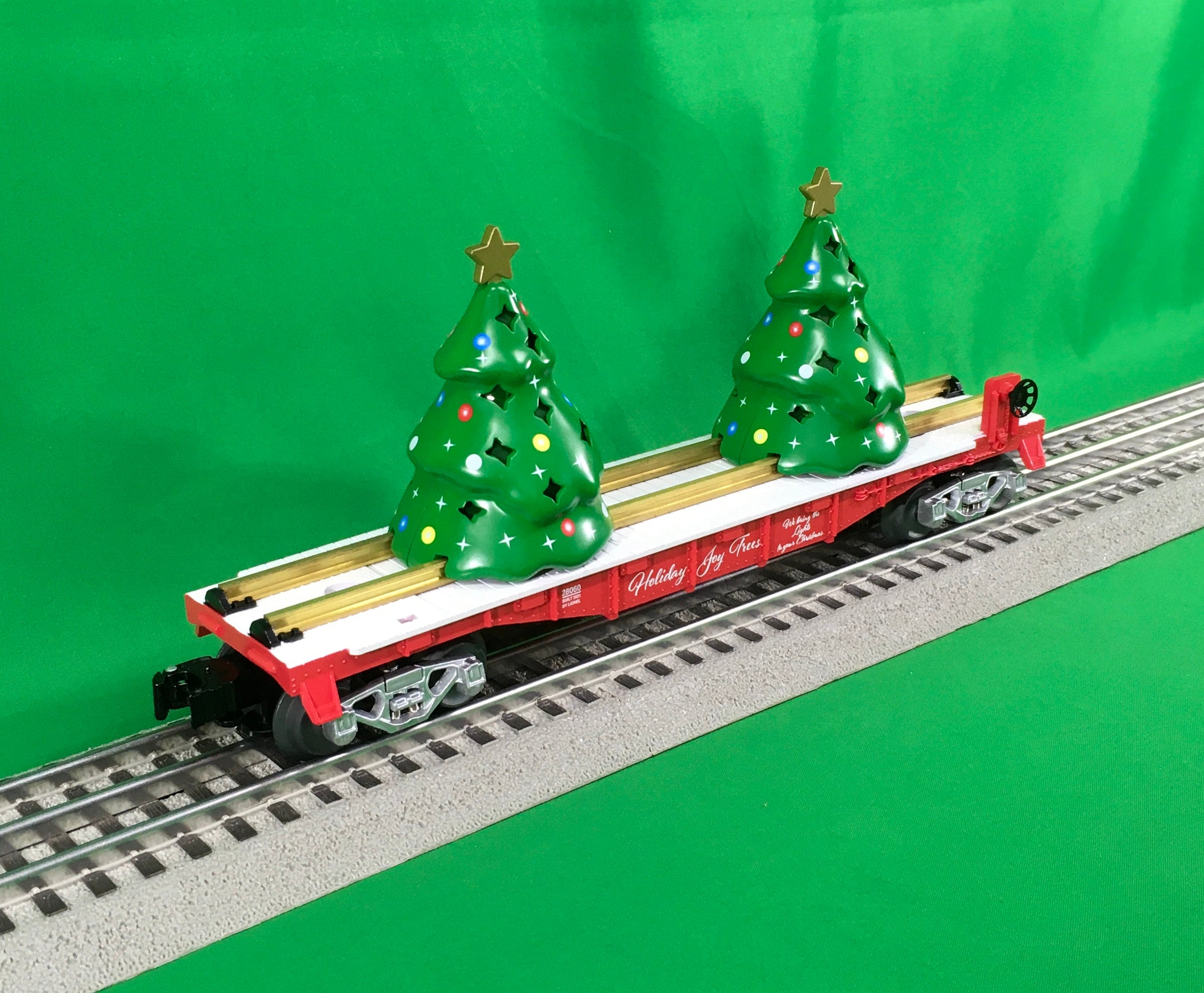 Lionel 2128060 - Flatcar "Christmas Tree"