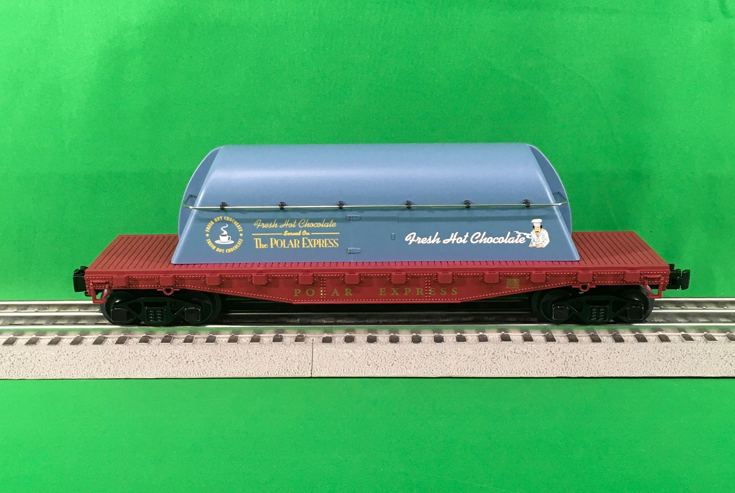 Lionel 2328290 - Flatcar "The Polar Express" w/ Hot Cocoa Container
