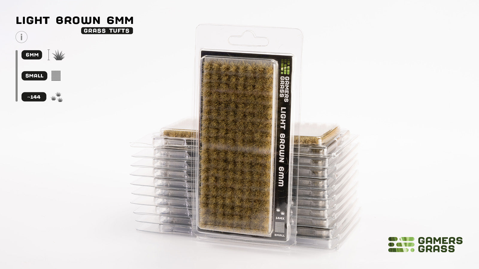 Gamers Grass GG6-LB - Light Brown 6mm