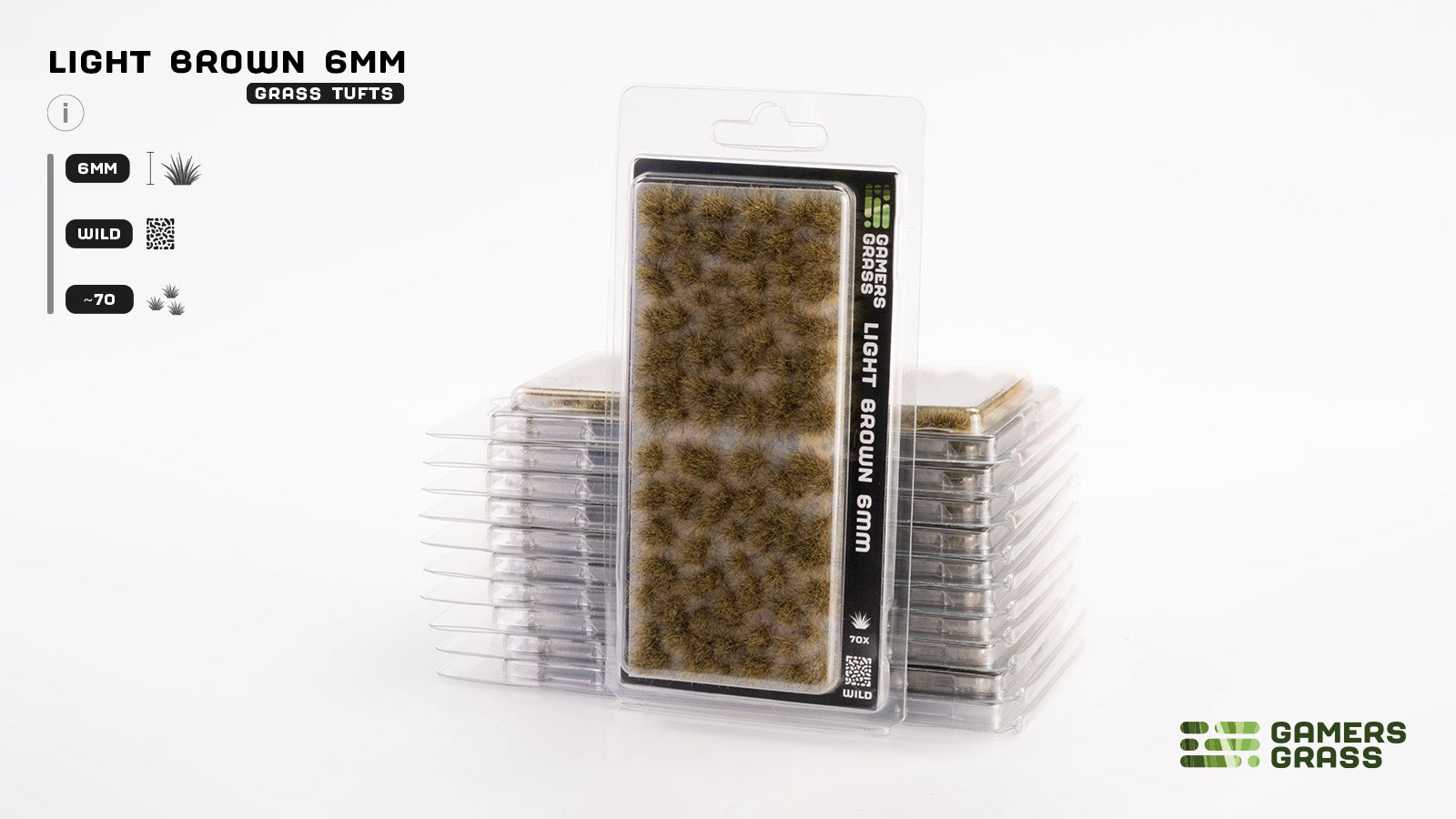Gamers Grass GG6-LB - Light Brown 6mm