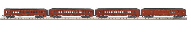 Rail King 30-69121 Pennsylvania 60' Madison Passenger 4 Car Set-Second hand-M5841