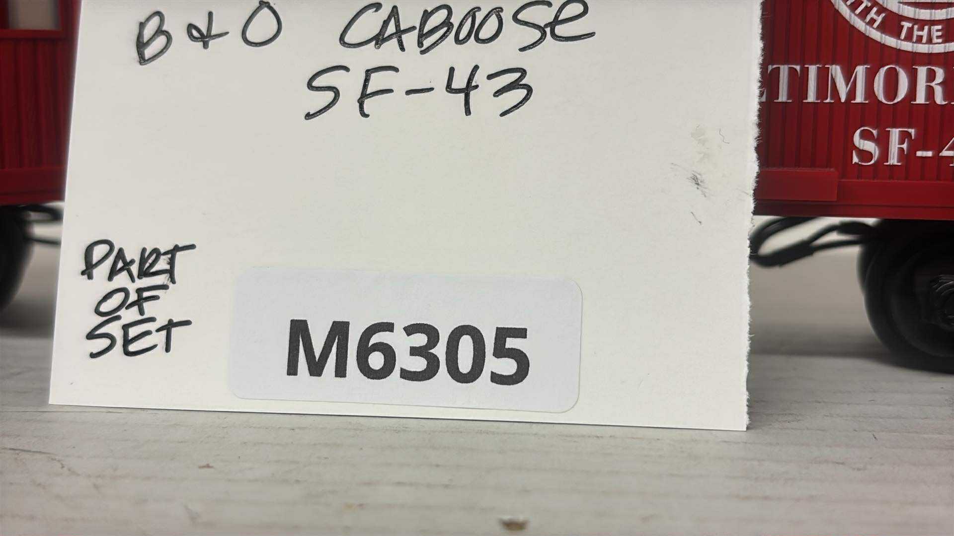 Rail King 30-4026-0 Baltimore & Ohio Caboose SF-43-Second hand-M6305
