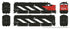 Rapido Trains HO 606-21107 - FPA/B-2u Diesel Engine Set "Canadian National" #6758, 6858 (black, white, red, Noodle Logo, Stripes) DC