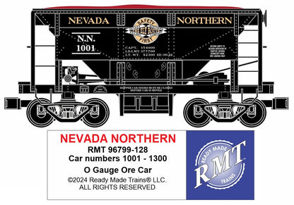 Ready Made Trains RMT-96799-128 - Ore Car "Nevada Northern"