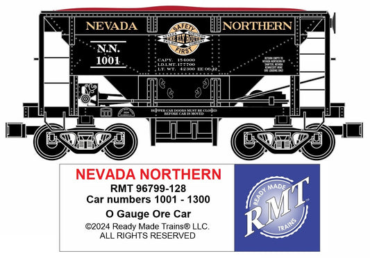 Ready Made Trains RMT-96799-128 - Ore Car "Nevada Northern"