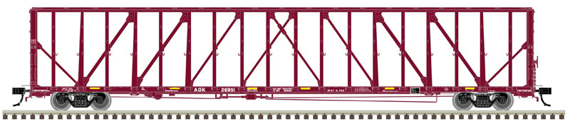 Atlas O 3001787 - Master - 73' Center Divider Flat Car "Arkansas-Oklahoma RR"