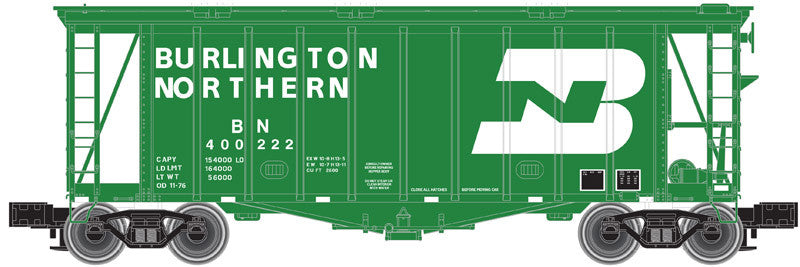 Atlas #3001045-3,-4 Burlington Northern 40' GATX Airslide Hopper -2 Set-Second hand-M5647