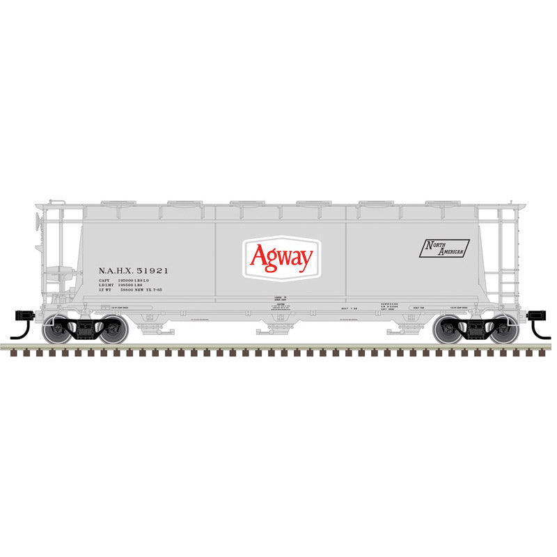Atlas O 3003231 - Master - 3-Bay Cylindrical Hopper Car "Agway"