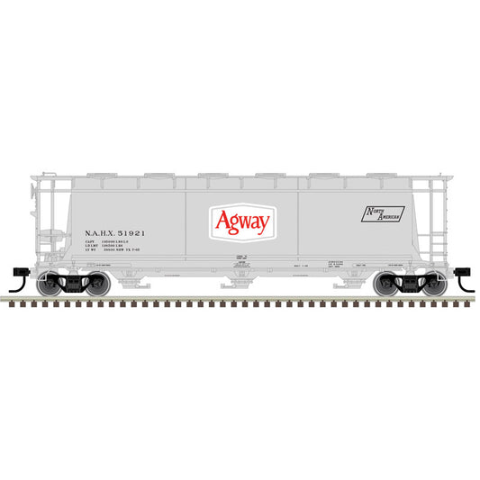 Atlas O 3003231 - Master - 3-Bay Cylindrical Hopper Car "Agway"