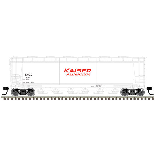 Atlas O 3003236 - Master - 6-Bay Cylindrical Hopper Car "Kaiser Aluminum" - Sold out