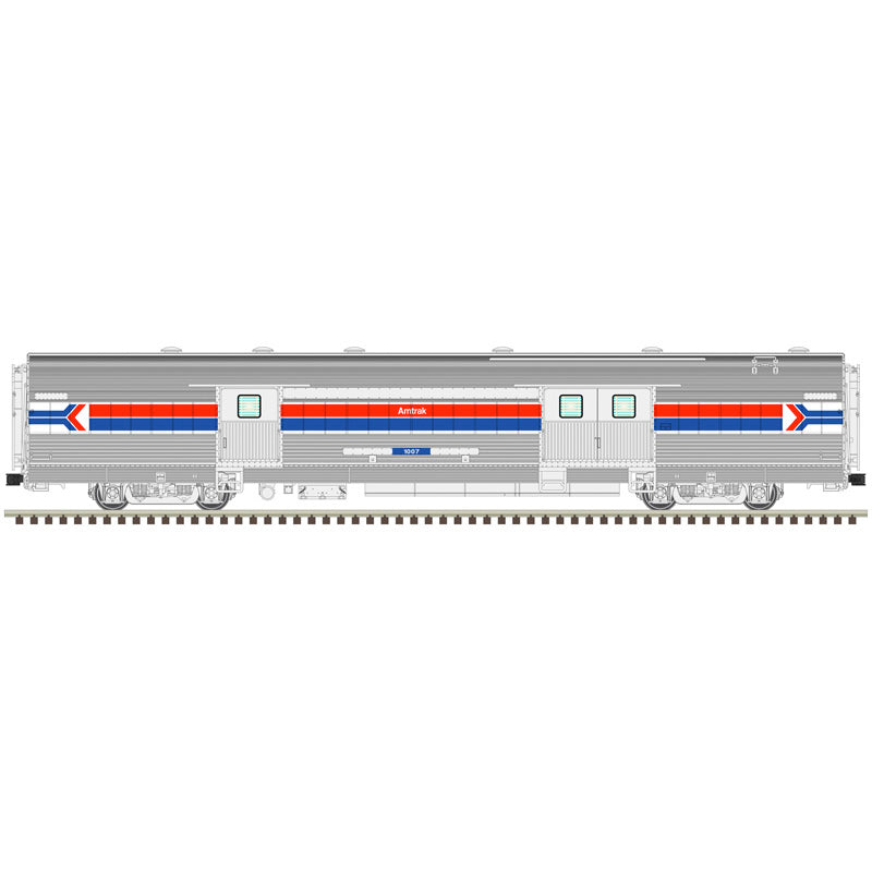 Atlas O 3003252A - Master - California Zephyr Passenger Car Set "Amtrak" (4-Car) Set A