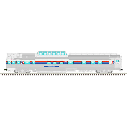 Atlas O 3003252C - Master - California Zephyr Passenger Car Set "Amtrak" (4-Car) Set C