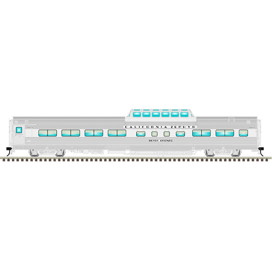 Atlas O 3003253A - Master - California Zephyr Passenger Car Set "1950’s Era Consist" (4-Car) Set A