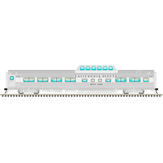 Atlas O 3003253A - Master - California Zephyr Passenger Car Set "1950’s Era Consist" (4-Car) Set A