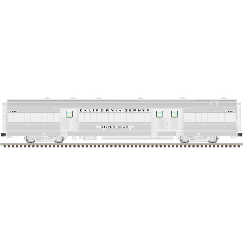 Atlas O 3003253A - Master - California Zephyr Passenger Car Set "1950’s Era Consist" (4-Car) Set A
