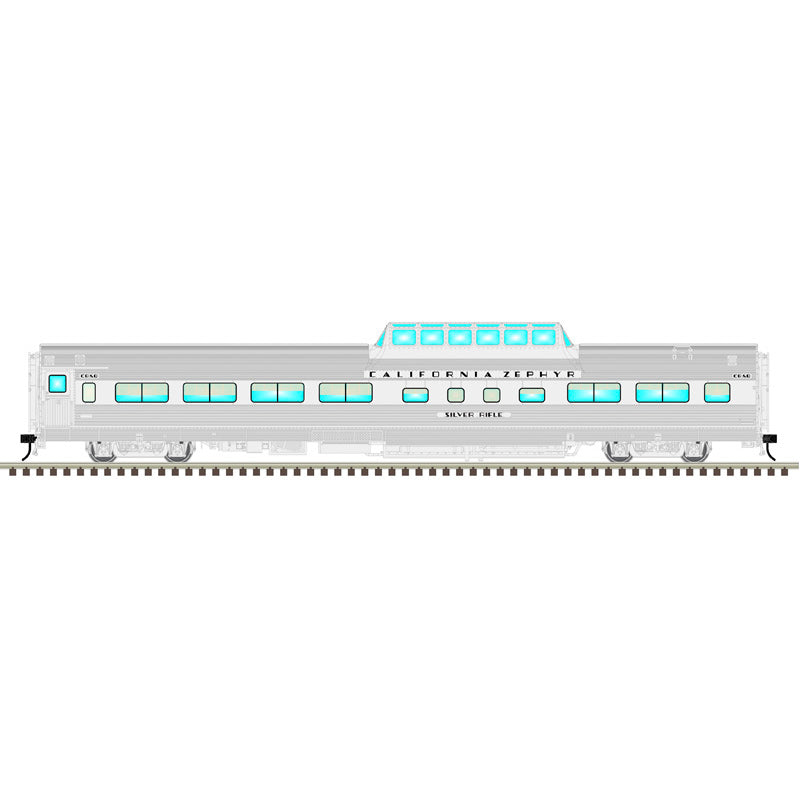 Atlas O 3003253B - Master - California Zephyr Passenger Car Set "1950’s Era Consist" (4-Car) Set B