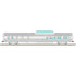 Atlas O 3003253B - Master - California Zephyr Passenger Car Set "1950’s Era Consist" (4-Car) Set B
