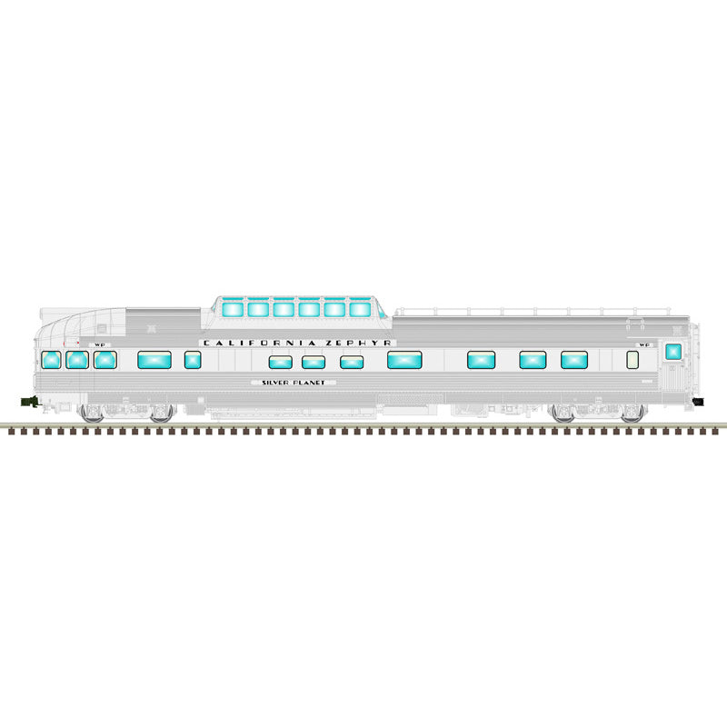 Atlas O 3003253C - Master - California Zephyr Passenger Car Set "1950’s Era Consist" (4-Car) Set C