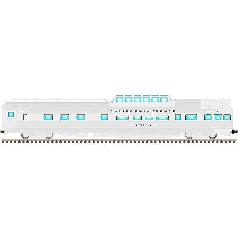 Atlas O 3003254A - Master - California Zephyr Passenger Car Set "Rio Grande" (4-Car) Base Set