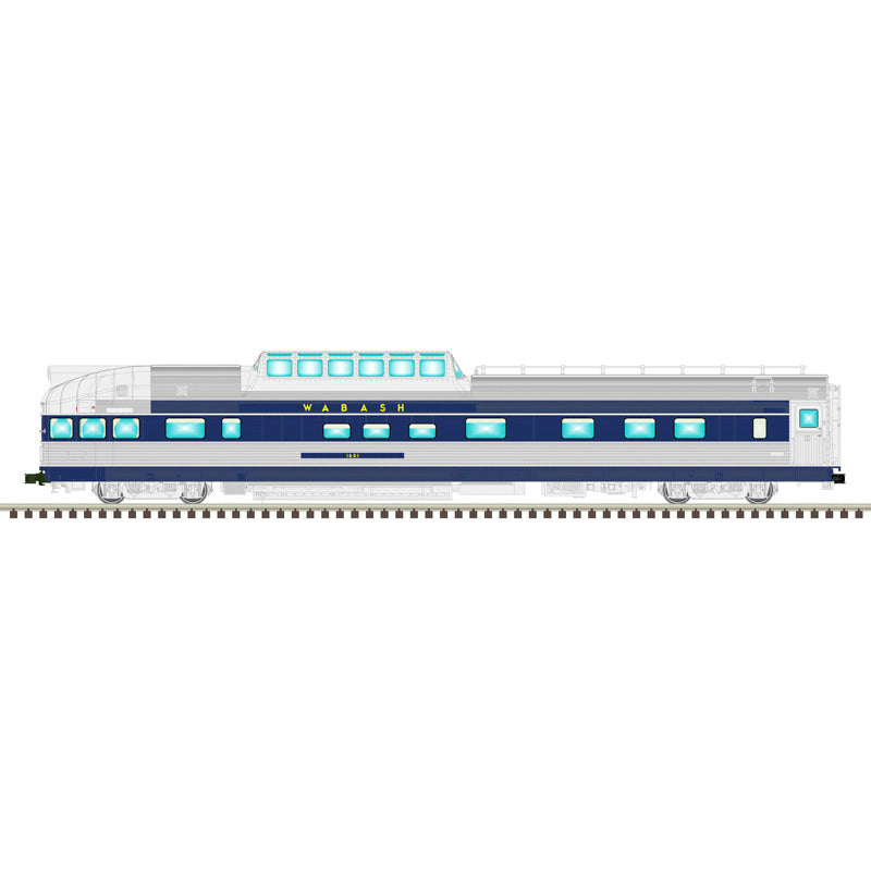 Atlas O 3004255A - Master - California Zephyr Passenger Car Set "Wabash" (4-Car) Blue Bird (2-Rail)
