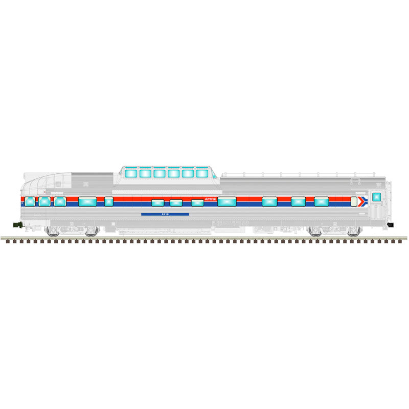 Atlas O 3003270 - Master - California Zephyr Dome Observation Car "Amtrak" #9310 1977 Transcontinental Steam Excursion