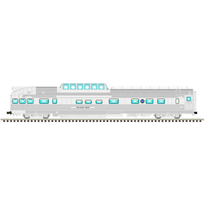 Atlas O 3003273 - Master - California Zephyr Dome Observation Car "BNSF" #376 Prairie View