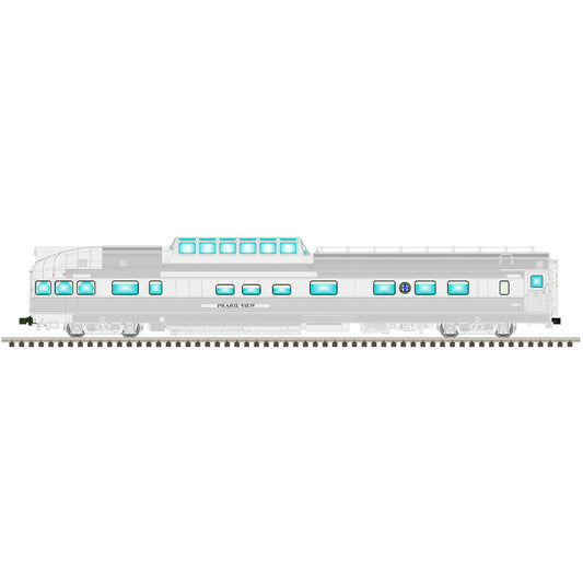 Atlas O 3003273 - Master - California Zephyr Dome Observation Car "BNSF" #376 Prairie View