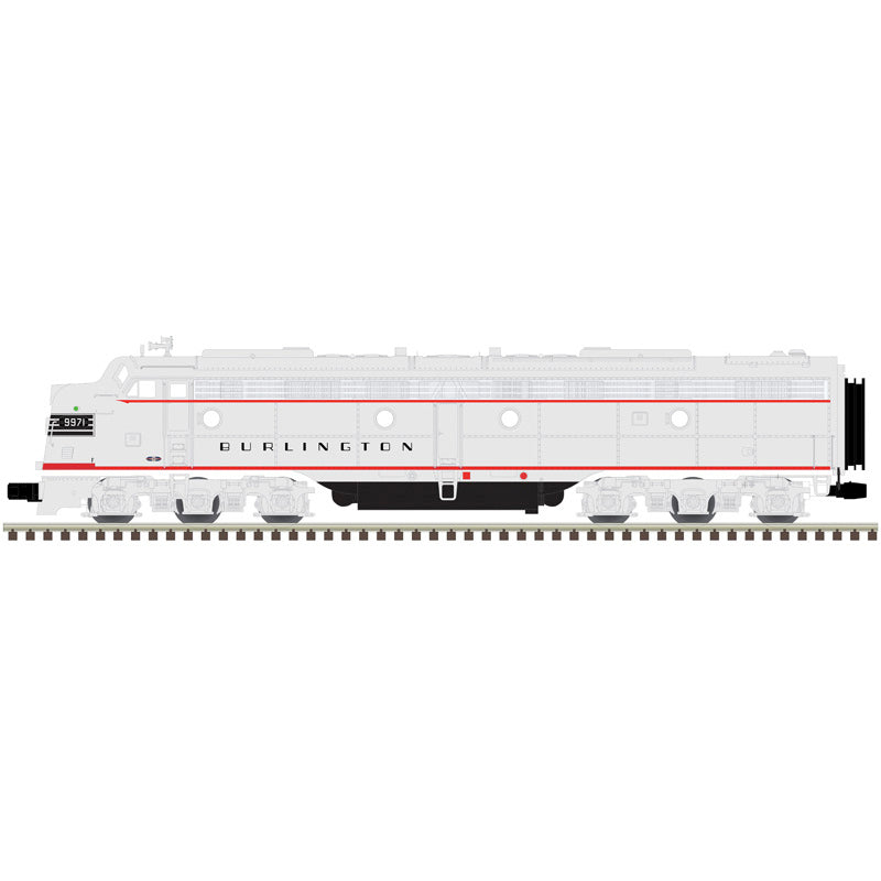 Atlas O 30139054 - Premier - E8 Diesel Locomotive "Burlington (Black Stripes)" #9971 w/ DCS