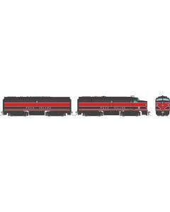 Rapido Trains HO 37574 - Alco FA1-FB1 Diesel Locomotive A/B Set "Rock Island" #160, 160B (black, red)