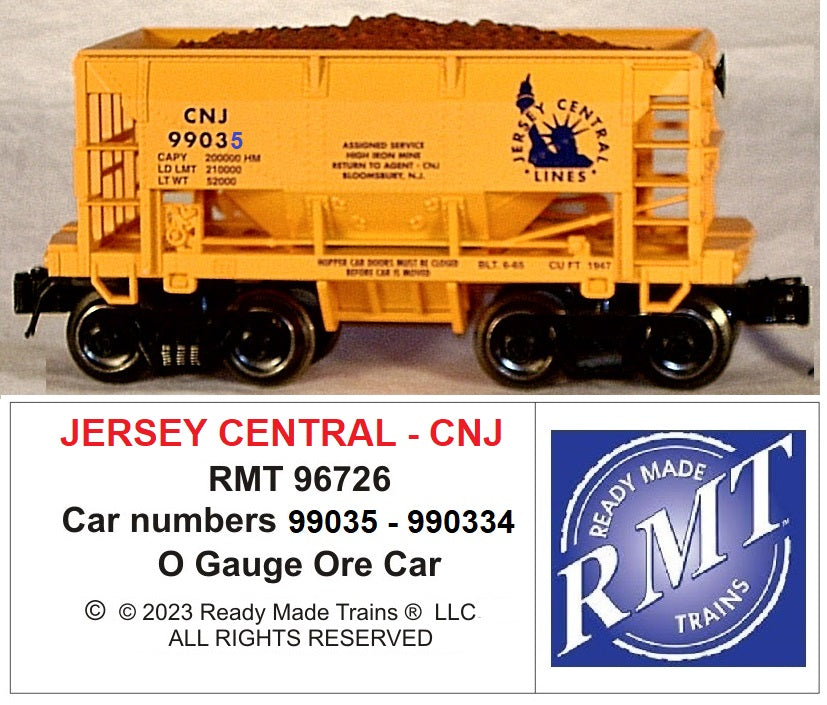 Ready Made Trains RMT-96726 - Ore Car "Jersey Central"