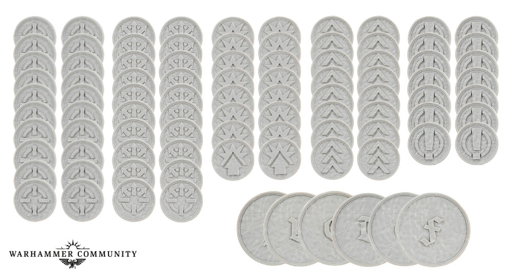 Games Workshop 03-85 - Legions Imperialis - Order Tokens and Objectives Markers