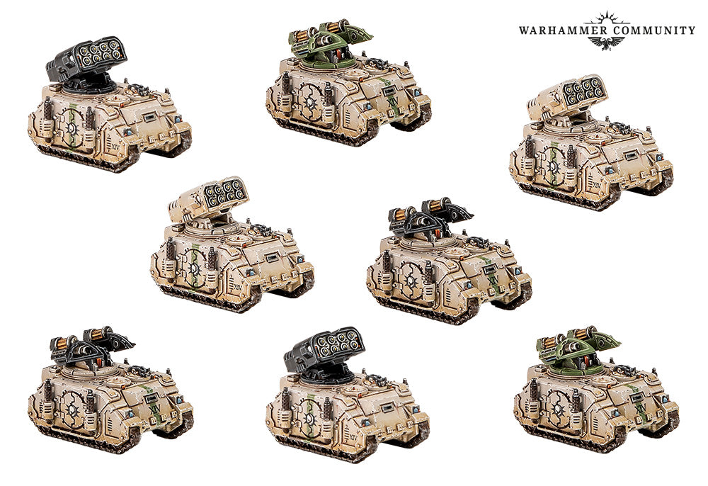 Games Workshop 03-94 - Legions Imperialis - Legiones Astartes: Whirlwind and Skorpius Missile Tank Squadron