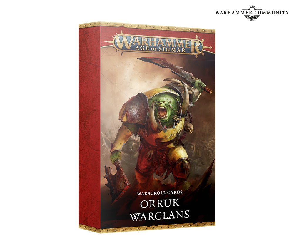 Games Workshop 89-04 - Age of Sigmar - Orruk Warclans: Warscroll Cards