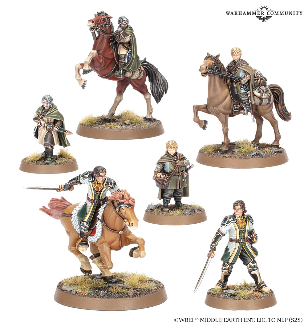 Games Workshop 30-99 - Middle-Earth Strategy Battle Game - Fréaleáf Hildeson, Olwyn, & Lief, Hereos of Rohan