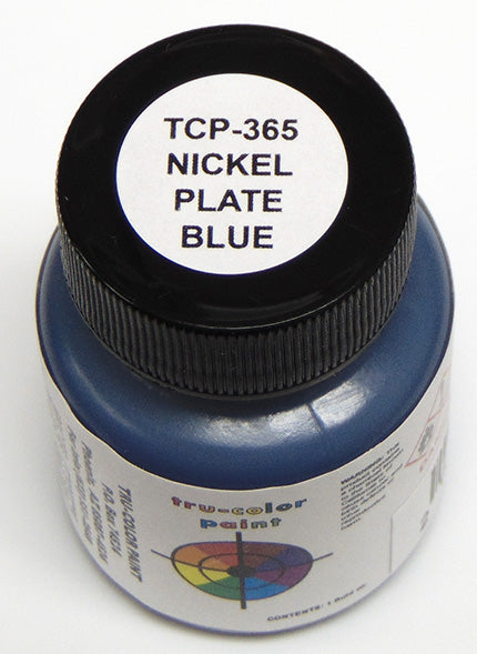 Tru-Color Paint - TCP-365 - Nickel Plate - Blue (Solvent-Based Paint)