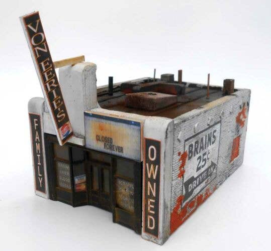 Downtown Deco HO 1070 - Von Eerie's Restaurant Building (Kit)