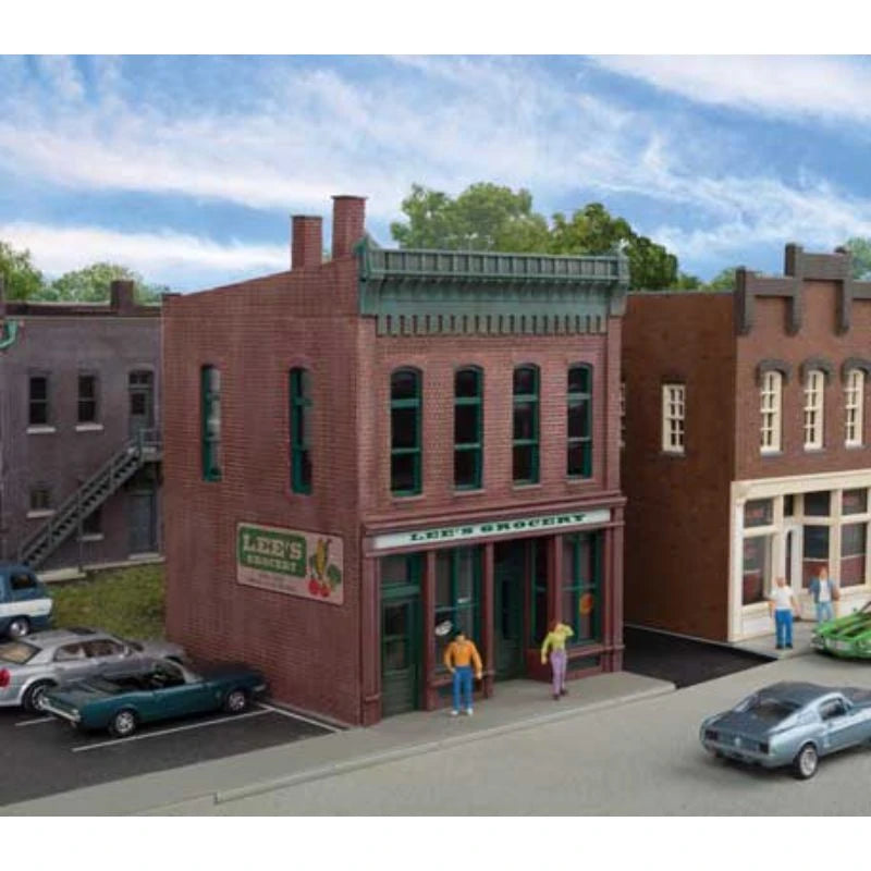 Walthers HO 933-3666 - Cornerstone - Lee's Grocery Store Building Kit