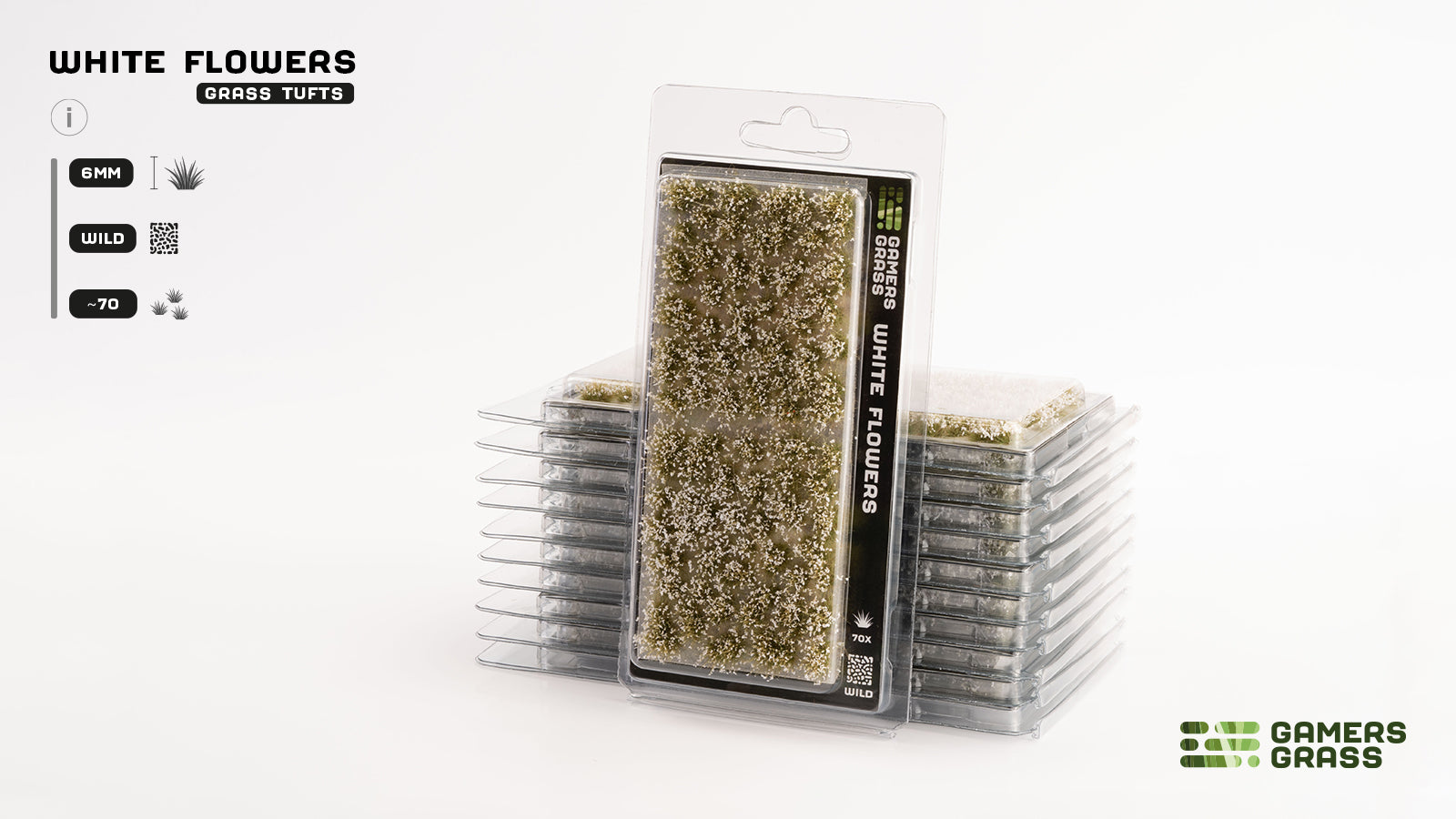 Gamers Grass GGF-WH - White Flowers