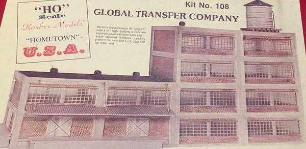 Korber Models #108 - HO Scale - Global Transfer Company Kit
